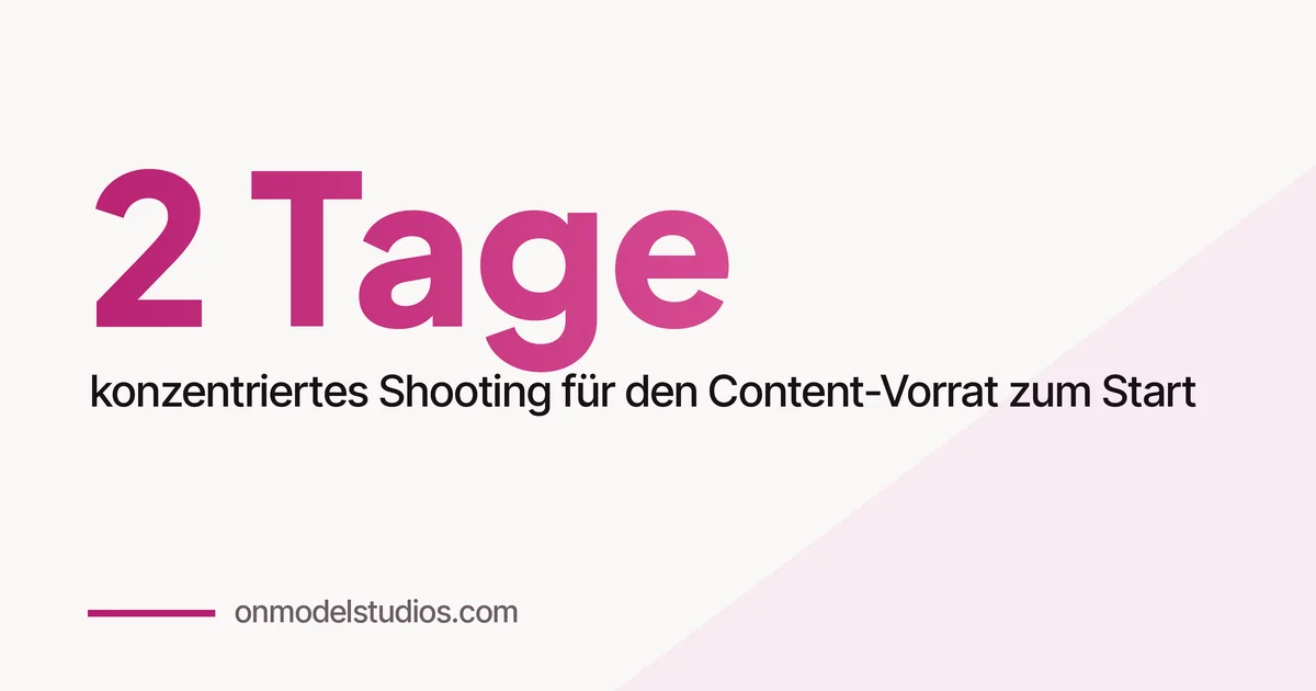 Wie viel Content brauchst du vor dem OnlyFans-Start?
