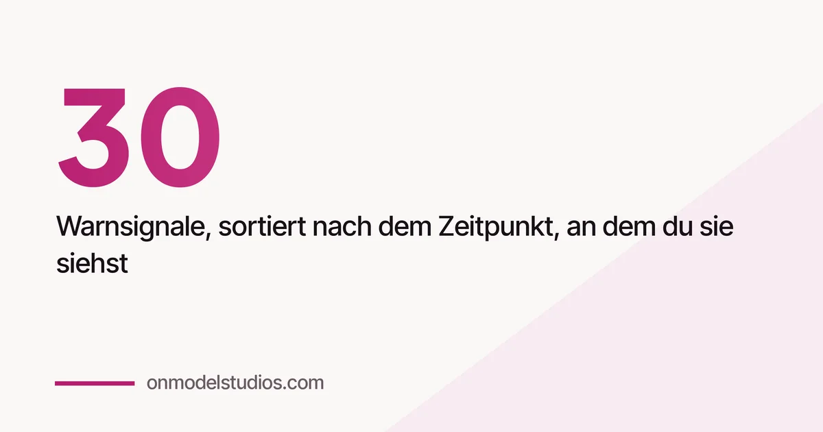 OnlyFans-Agentur Red Flags: 30 Warnsignale nach Phase