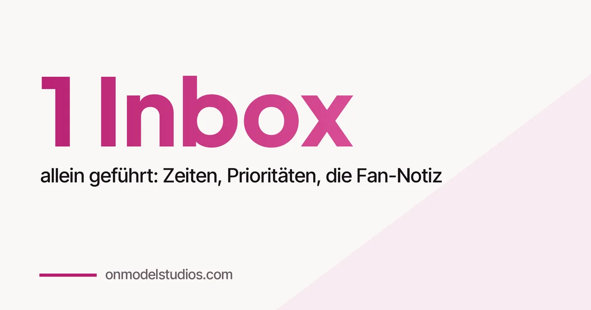 OnlyFans-Nachrichten beantworten, wenn du alles allein machst