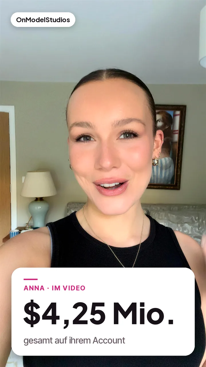 Anna, von OnModelStudios betreute Creatorin, Video-Testimonial
